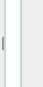 Door vertical half-glass