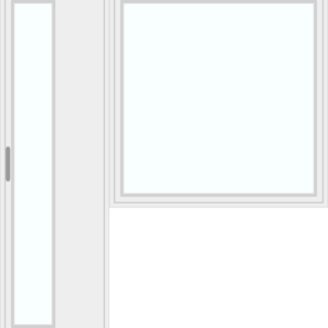 Door with large right window