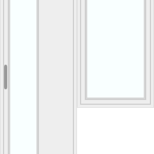 Door with right window