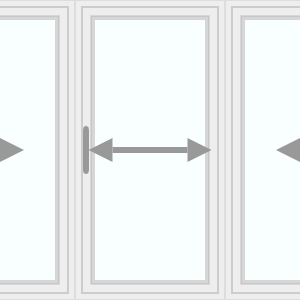 Triple sliding window